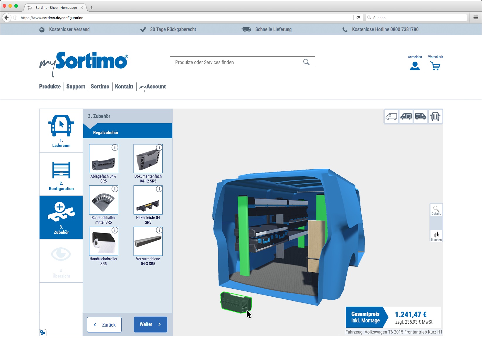 Zertifizierter Einbaupartner für Sortimo Fahrzeugeinrichtungen in Zusammenarbeit mit der Sortimo International GmbH und Sortimo in Leipzig